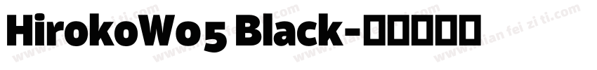 HirokoW05 Black字体转换